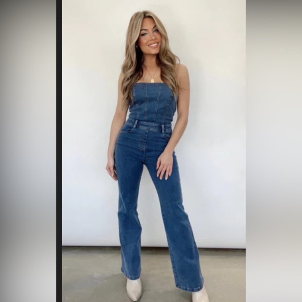 denim jumpsuit from Lane 201